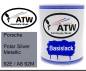 Preview: Porsche, Polar Silver Metallic, 92E / A8 92M: 1L Lackdose, von ATW Autoteile West.